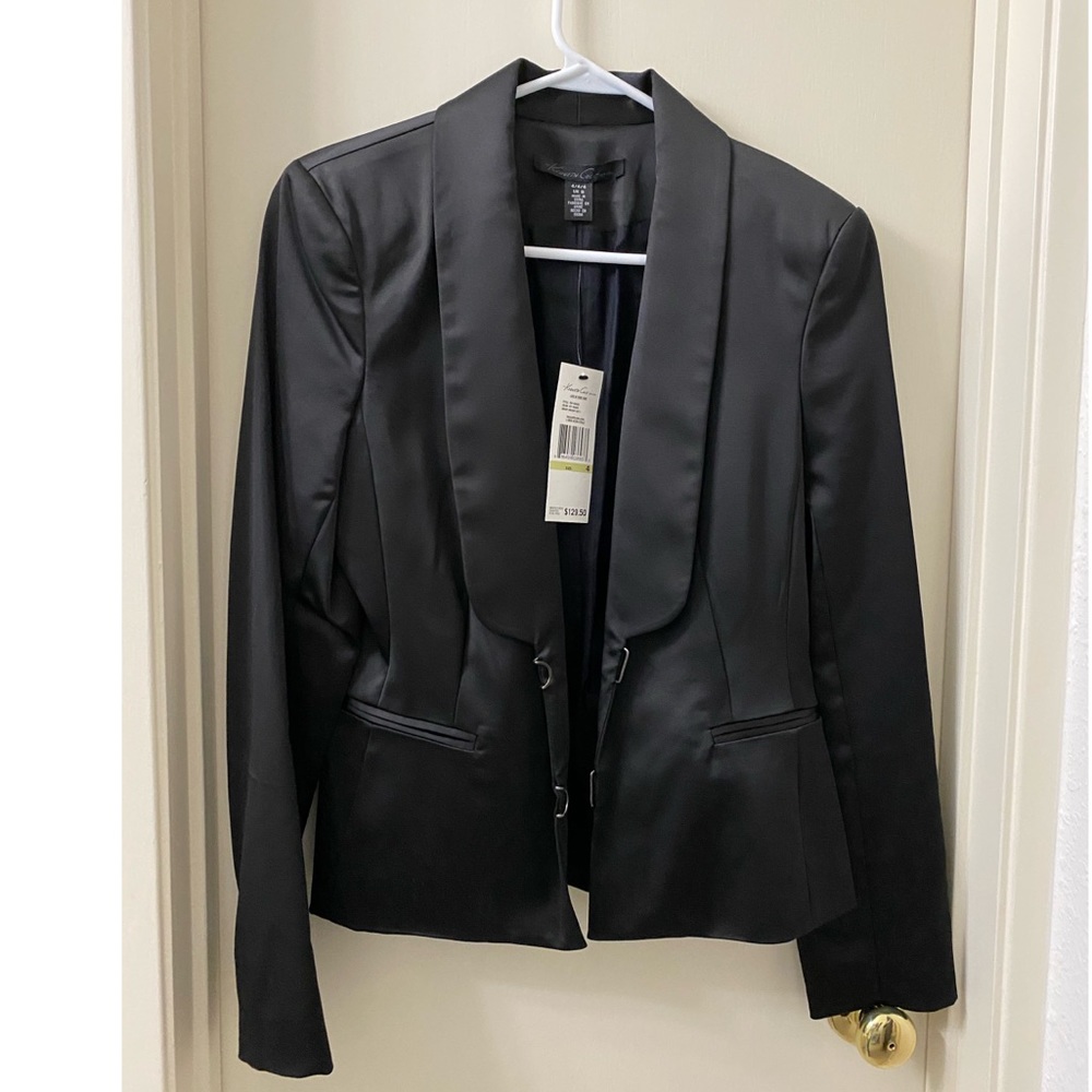 Black Blazer with Shoulder Pads